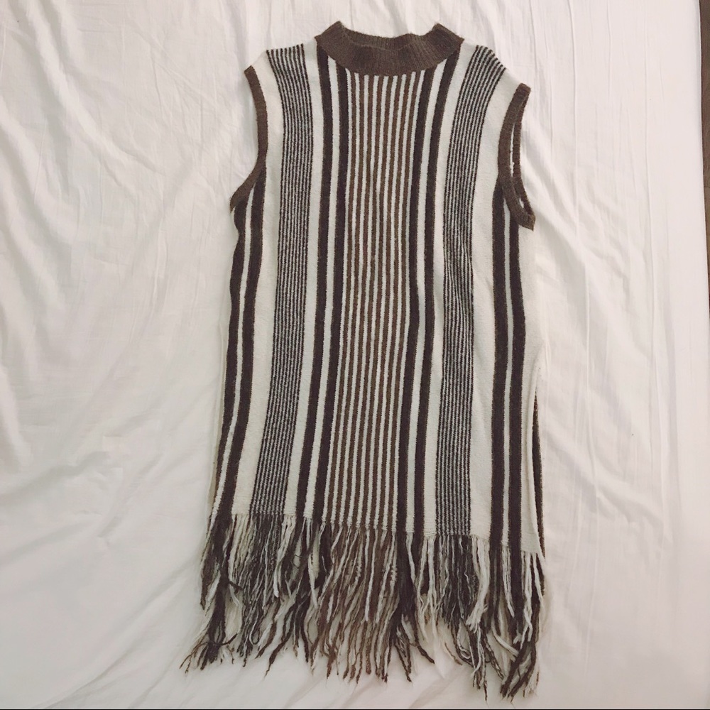 Mock Neck Sleeveless Knit Sweater Vest - Farrow